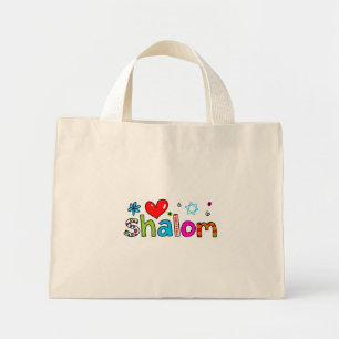 Mini Tote Bag Shalom