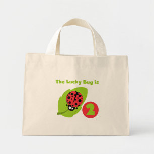 Mini Tote Bag T-shirts et cadeaux Lucky Bug 2e anniversaire