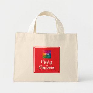 Mini Tote Bag Téléchargement personnalisé de votre photo ou logo