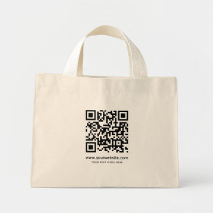 Mini Tote Bag Téléchargez votre logo Modèle Adresse du site Web