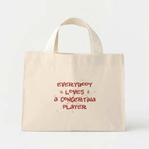 Mini Tote Bag Tout Le Monde Aime Un Joueur De Concertina