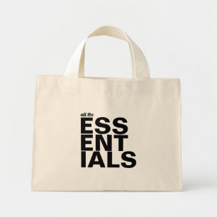 Mini Tote Bag Toutes les ESSENTIELS Minimaliste moderne