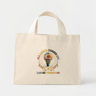 Mini Tote Bag Toutes Les Lumières Éteintes Peuvent Être Activées
