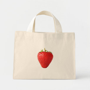 Mini Tote Bag Une tcna de fraise rouge