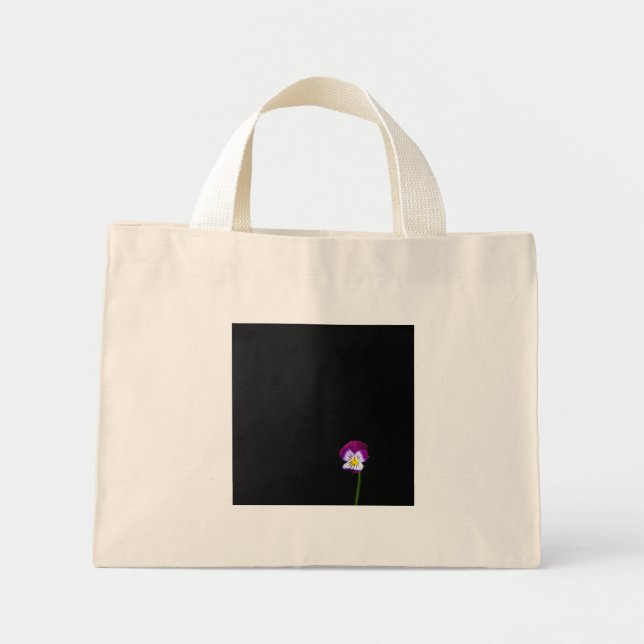 Mini Tote Bag Violet Fleur tcna (Devant)