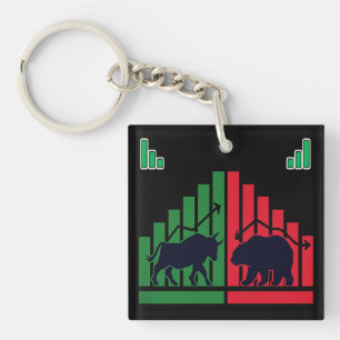 Mini Trading Schlüsselanhänger - Bull oder Candles