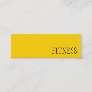Mini Trendy Creative Yellow Fitness Carte de visite spo