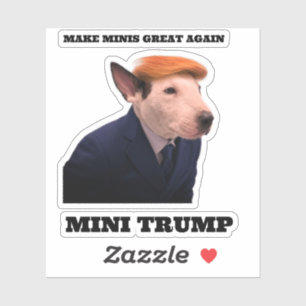 MINI TRUMP AUFKLEBER