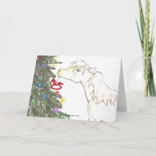 Mini- und Weihnachtsbaum Feiertagskarte