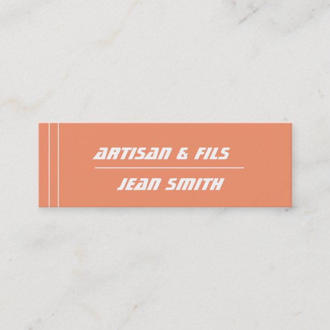 Mini- Visitenkarte (Vorderseite)