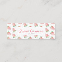 Mini Visitenkarte Strawberry