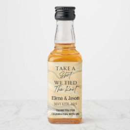 Mini-Whiskey-Flasche - Liquor-Etikett - Hochzeit Alkoholflaschenetikett