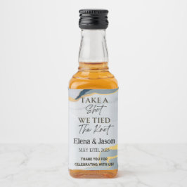 Mini-Whiskey-Flasche - Liquor-Etikett - Hochzeit Alkoholflaschenetikett