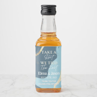 Mini-Whiskey-Flasche - Liquor-Etikett - Hochzeit Alkoholflaschenetikett