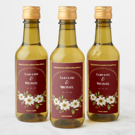 Mini Wine Wedding Party Weinetikett