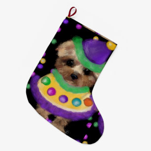MINI YORKIE POO GROßER WEIHNACHTSSTRUMPF