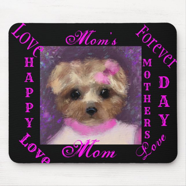 MINI YORKIE POO MOUSEPAD (Vorne)