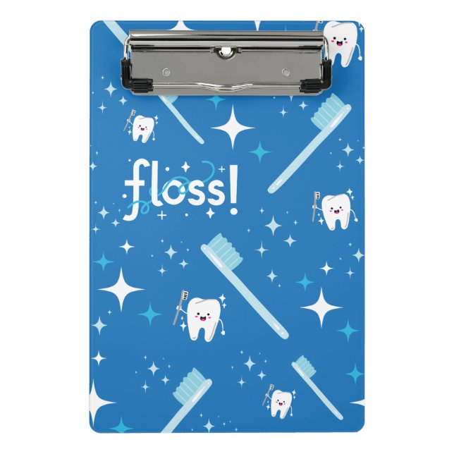 Mini-Zahn-Clipboard, Geschenk für Zahnhygieniker Mini Klemmbrett (Vorderseite)