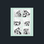 Mini Zickzack Muster mit Trendy 6 Foto Collage Leinwanddruck<br><div class="desc">Benutzen Sie Instagram-Kontobilder oder andere beliebte Apps,  um mit sechs quadratischen Fotos ein einzigartiges und persönliches Geschenk zu machen. Oder man behalte den Hipster Welpe und macht einen trendigen Sake. Wenn Sie die Bilder anpassen müssen,  klicken Sie auf das Werkzeug anpassen,  um Änderungen vorzunehmen.</div>