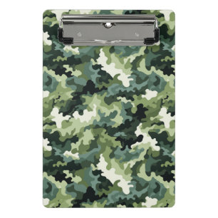 Mini-Zwischenablage - Militärische Camouflage Mini Klemmbrett