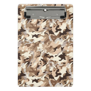Mini-Zwischenablage - Militärische Camouflage Mini Klemmbrett