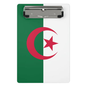 Mini-Zwischenablage mit algerischer Flagge Mini Klemmbrett