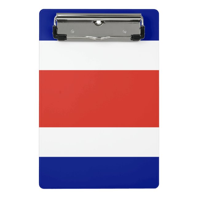Mini-Zwischenablage mit der Flagge Costa Ricas Mini Klemmbrett (Vorderseite)