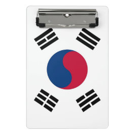 Mini-Zwischenablage mit der Flagge Südkoreas Mini Klemmbrett