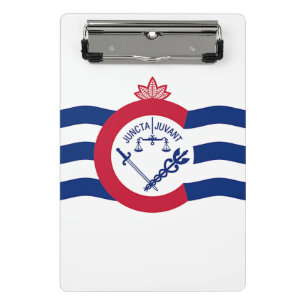 Mini-Zwischenablage mit der Flagge von Cincinnati, Mini Klemmbrett