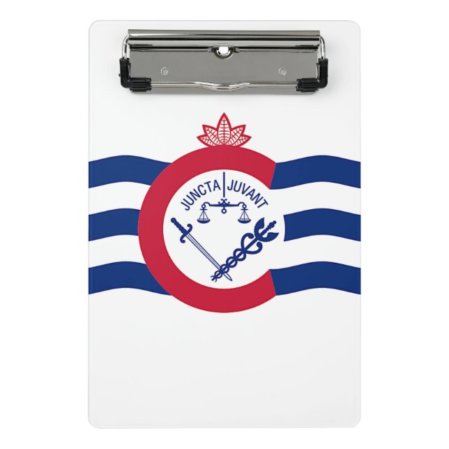 Mini-Zwischenablage mit der Flagge von Cincinnati, Mini Klemmbrett (Vorderseite)
