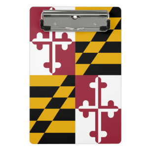 Mini-Zwischenablage mit der Flagge von Maryland St Mini Klemmbrett