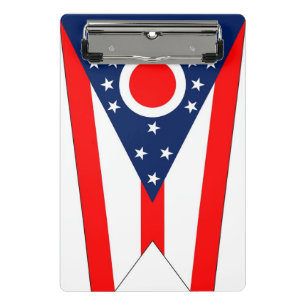 Mini-Zwischenablage mit der Flagge von Ohio, USA Mini Klemmbrett