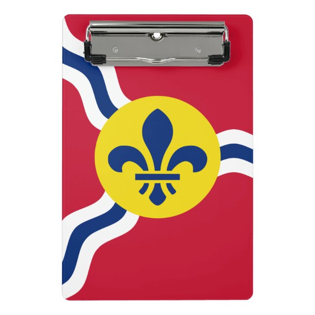 Mini-Zwischenablage mit der Flagge von St. Louis,  Mini Klemmbrett (Vorderseite)