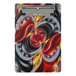 Mini-Zwischenablage mit deutschen Farben Mini Klemmbrett