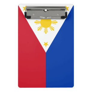 Mini-Zwischenablage mit Flagge der Philippinen Mini Klemmbrett