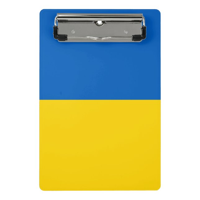 Mini-Zwischenablage mit Flagge der Ukraine Mini Klemmbrett (Vorderseite)