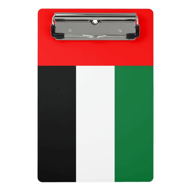 Mini-Zwischenablage mit Flagge der VAE Mini Klemmbrett (Vorderseite)