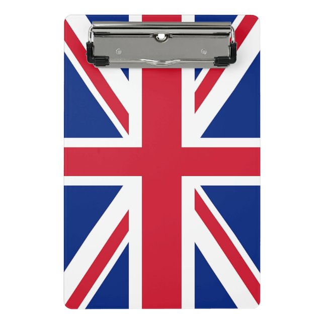 Mini-Zwischenablage mit Flagge des Vereinigten Kön Mini Klemmbrett (Vorderseite)