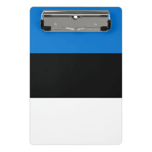 Mini-Zwischenablage mit Flagge Estlands Mini Klemmbrett