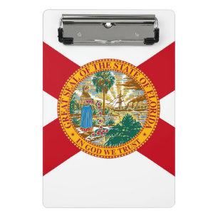Mini-Zwischenablage mit Flagge Floridas, USA Mini Klemmbrett