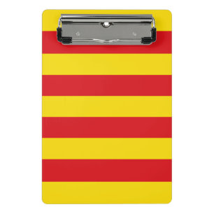 Mini-Zwischenablage mit Flagge Kataloniens Mini Klemmbrett