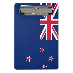 Mini-Zwischenablage mit Flagge Neuseelands Mini Klemmbrett