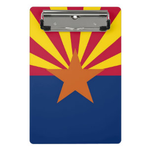 Mini-Zwischenablage mit Flagge von Arizona, USA Mini Klemmbrett