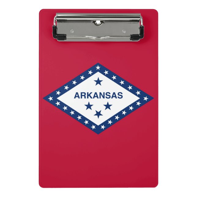 Mini-Zwischenablage mit Flagge von Arkansas, USA Mini Klemmbrett (Vorderseite)