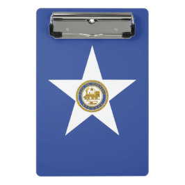 Mini-Zwischenablage mit Flagge von Houston, USA Mini Klemmbrett