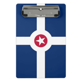 Mini-Zwischenablage mit Flagge von Indianapolis, U Mini Klemmbrett