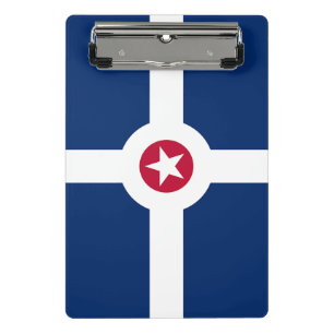 Mini-Zwischenablage mit Flagge von Indianapolis, U Mini Klemmbrett