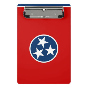 Mini-Zwischenablage mit Flagge von Tennessee, USA Mini Klemmbrett