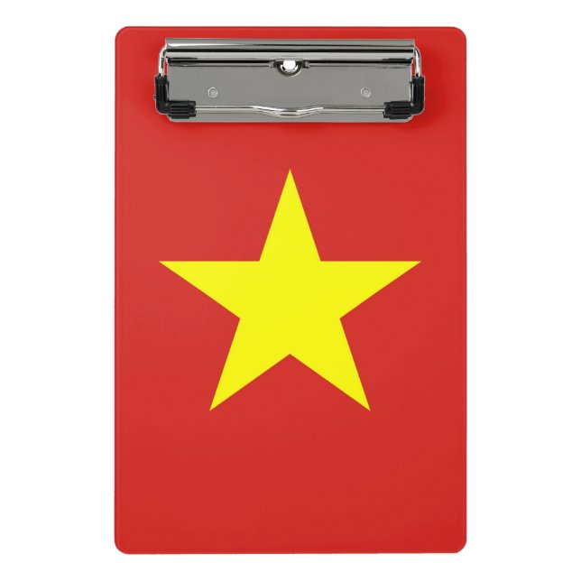 Mini-Zwischenablage mit Flagge von Vietnam Mini Klemmbrett (Vorderseite)