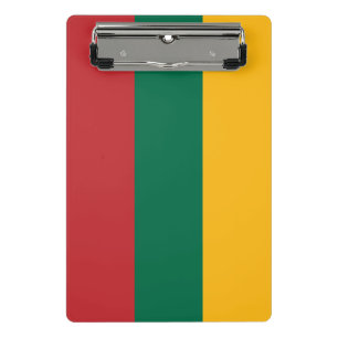 Mini-Zwischenablage mit litauischer Flagge Mini Klemmbrett